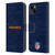 NFL Chicago Bears Logo Distressed Look Leather Book Wallet Case Cover For Apple iPhone 15 Plus