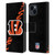 NFL Cincinnati Bengals Logo Stripes Leather Book Wallet Case Cover For Apple iPhone 15