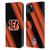 NFL Cincinnati Bengals Artwork Stripes Leather Book Wallet Case Cover For Apple iPhone 15 Plus