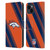 NFL Denver Broncos Artwork Stripes Leather Book Wallet Case Cover For Apple iPhone 15