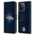 NFL Denver Broncos Artwork LED Leather Book Wallet Case Cover For Apple iPhone 15 Pro