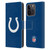 NFL Indianapolis Colts Logo Plain Leather Book Wallet Case Cover For Apple iPhone 15 Pro