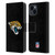 NFL Jacksonville Jaguars Logo Plain Leather Book Wallet Case Cover For Apple iPhone 15