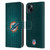NFL Miami Dolphins Artwork LED Leather Book Wallet Case Cover For Apple iPhone 15 Plus