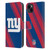 NFL New York Giants Artwork Stripes Leather Book Wallet Case Cover For Apple iPhone 15 Plus