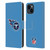 NFL Tennessee Titans Logo Plain Leather Book Wallet Case Cover For Apple iPhone 15