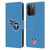 NFL Tennessee Titans Logo Plain Leather Book Wallet Case Cover For Apple iPhone 15 Pro