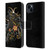Sarah Richter Animals Gothic Black Howling Wolf Leather Book Wallet Case Cover For Apple iPhone 15 Plus