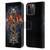 Sarah Richter Fantasy Creatures Red Dragon Guarding Bone Cross Leather Book Wallet Case Cover For Apple iPhone 15 Pro Max