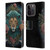 Spacescapes Floral Lions Aqua Mane Leather Book Wallet Case Cover For Apple iPhone 15 Pro