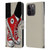 LouiJoverArt Red Ink Shoes Leather Book Wallet Case Cover For Apple iPhone 15 Pro
