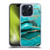 UtArt Malachite Emerald Aquamarine Gold Waves Soft Gel Case for Apple iPhone 15 Pro
