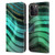 UtArt Malachite Emerald Glitter Gradient Leather Book Wallet Case Cover For Apple iPhone 15 Pro Max
