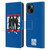 Run-D.M.C. Key Art Silhouette Leather Book Wallet Case Cover For Apple iPhone 15