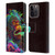 Wumples Cosmic Animals Clouded Monkey Leather Book Wallet Case Cover For Apple iPhone 15 Pro