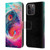 Wumples Cosmic Arts Blue And Pink Yin Yang Vortex Leather Book Wallet Case Cover For Apple iPhone 15 Pro Max