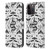 Episodic Drawing Pattern Flash Tattoo Leather Book Wallet Case Cover For Apple iPhone 15 Pro Max
