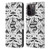Episodic Drawing Pattern Flash Tattoo Leather Book Wallet Case Cover For Apple iPhone 15 Pro