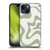 Kierkegaard Design Studio Art Retro Liquid Swirl Sage Green Soft Gel Case for Apple iPhone 15
