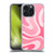 Kierkegaard Design Studio Art Modern Liquid Swirl Candy Pink Soft Gel Case for Apple iPhone 15 Pro Max
