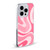 Kierkegaard Design Studio Art Modern Liquid Swirl Candy Pink Soft Gel Case for Apple iPhone 15 Pro