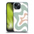 Kierkegaard Design Studio Retro Abstract Patterns Celadon Sage Swirl Soft Gel Case for Apple iPhone 15