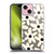 Kierkegaard Design Studio Retro Abstract Patterns Daisy Black Cream Dots Check Soft Gel Case for Apple iPhone 15