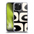 Kierkegaard Design Studio Retro Abstract Patterns Modern Piquet Black Cream Soft Gel Case for Apple iPhone 15 Pro Max