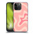 Kierkegaard Design Studio Retro Abstract Patterns Soft Pink Liquid Swirl Soft Gel Case for Apple iPhone 15 Pro Max