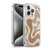 Kierkegaard Design Studio Retro Abstract Patterns Milk Brown Beige Swirl Soft Gel Case for Apple iPhone 15 Pro & MagSafe