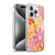 Kierkegaard Design Studio Retro Abstract Patterns Pink Orange Thulian Flowers Soft Gel Case for Apple iPhone 15 Pro & MagSafe