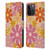 Kierkegaard Design Studio Retro Abstract Patterns Pink Orange Thulian Flowers Leather Book Wallet Case Cover For Apple iPhone 15 Pro