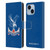 Crystal Palace FC Crest Plain Leather Book Wallet Case Cover For Apple iPhone 14 Plus