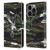 Crystal Palace FC Crest Woodland Camouflage Leather Book Wallet Case Cover For Apple iPhone 14 Pro