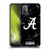 University Of Alabama UA The University Of Alabama Black And White Marble Soft Gel Case for HTC Desire 21 Pro 5G