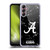 University Of Alabama UA The University Of Alabama Black And White Marble Soft Gel Case for Samsung Galaxy A14 5G