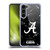 University Of Alabama UA The University Of Alabama Black And White Marble Soft Gel Case for Samsung Galaxy S23+ 5G