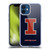 University Of Illinois U Of I University Of Illinois Distressed Look Soft Gel Case for Apple iPhone 12 Mini