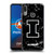 University Of Illinois U Of I University Of Illinois Black And White Marble Soft Gel Case for Motorola Moto E6 Plus