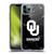 University of Oklahoma OU The University of Oklahoma Black And White Marble Soft Gel Case for Apple iPhone 11 Pro Max