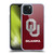 University of Oklahoma OU The University of Oklahoma Distressed Look Soft Gel Case for Apple iPhone 15 Plus