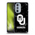 University of Oklahoma OU The University of Oklahoma Black And White Marble Soft Gel Case for Motorola Edge X30