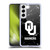 University of Oklahoma OU The University of Oklahoma Black And White Marble Soft Gel Case for Samsung Galaxy S22 5G