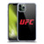 UFC Logo Black Red Soft Gel Case for Apple iPhone 11 Pro Max