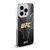 UFC Logo Black Gold Jersey Soft Gel Case for Apple iPhone 13 Pro Max