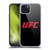 UFC Logo Black Red Soft Gel Case for Apple iPhone 15 Plus