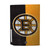 NHL Boston Bruins Half Distressed Vinyl Sticker Skin Decal Cover for Sony PS5 Disc Edition Bundle