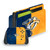 NHL Nashville Predators Half Distressed Vinyl Sticker Skin Decal Cover for Nintendo Switch OLED Bundle
