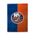 NHL New York Islanders Half Distressed Vinyl Sticker Skin Decal Cover for Sony PS5 Disc Edition Bundle