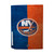 NHL New York Islanders Half Distressed Vinyl Sticker Skin Decal Cover for Sony PS5 Disc Edition Console